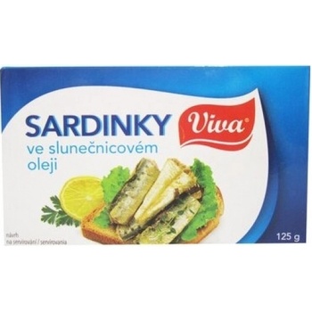 Viva sardinky v slunečnicovém oleji 125g