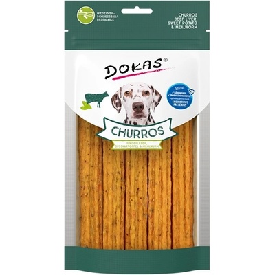 Dokas Churros s hovädzou pečeňou batátmi a múčnymi červami 150 g