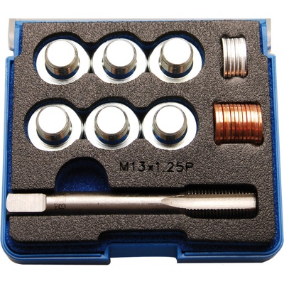 Sada na opravu závitů olejových van M13x1,25 mm, 25 dílů - BGS 168