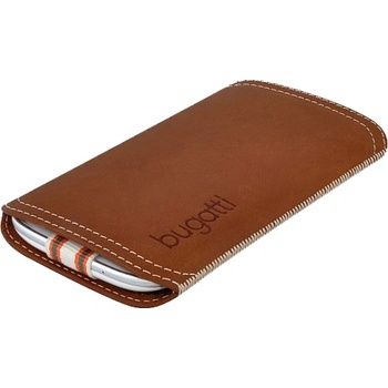 Bugatti Кожен калъф от естествена кожа за Samsung Galaxy S3 i9300, S3 Neo - Bugatti TwoWay Leather Case (кафяв)