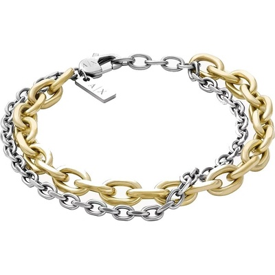 Armani Exchange Dvojitý oceľový náramok pre mužov AXG0162710