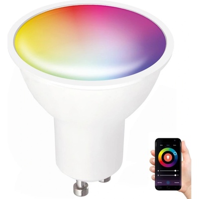 Kobi LED RGB Chytrá stmívatelná žárovka GU10/5W/230V 2700-6500K Wi-Fi Tuya KB0320