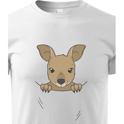 dětské triko Klokan bílá