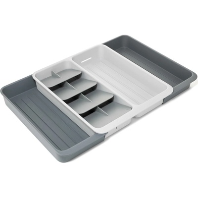 Organizér na příbory DRAWERSTORE 8500014 40 x 33 cm, roztažitelný, šedá, plast, Joseph Joseph