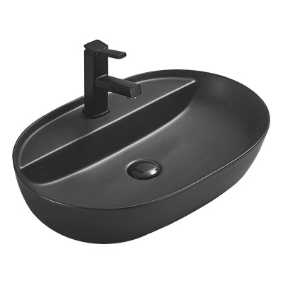 Mexen Adel умивалник върху плот 60 x 41 см, черен мат - 22166085 (22166085)