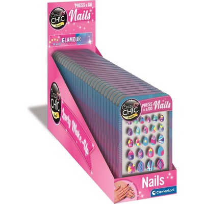 CLEMENTONI Crazy Chic Beauty: Press & Go Nails Glamour