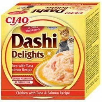 Ciao Dashi Delights kura s tuniakom a lososom 70 g