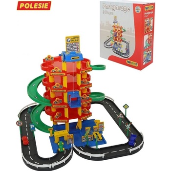 Wader Quality Toys Brodivých ptáků QT 5 level garáž Great Tor a 3 auta
