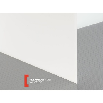 Röhm Plexisklo Plexiglas GS 10 mm WH02 2030 x 3050 mm opál biele 1 ks
