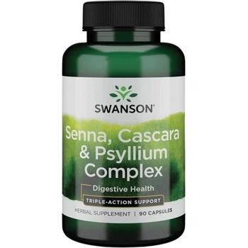 Image 1 of Swanson Senna/Psyllium/Cascara Complex 550 mg [90 капсули]