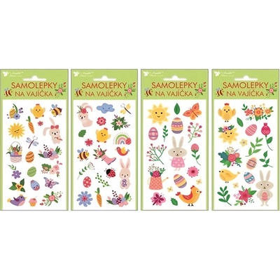 Velikonoční samolepky na vajíčka 7904 gelové 9 x 19 cm – Zboží Dáma