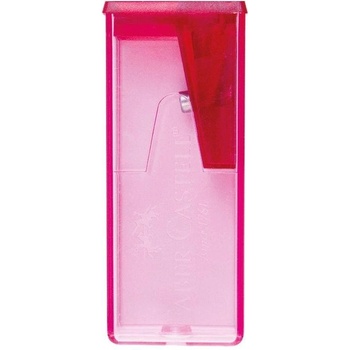 Faber-Castell Острилка, с контейнер, прозрачна, неонова, 25 (1015200073)