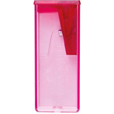 Faber-Castell Острилка, с контейнер, прозрачна, неонова, 25 (1015200073)