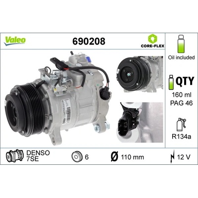 Kompresor, klimatizace VALEO 690208