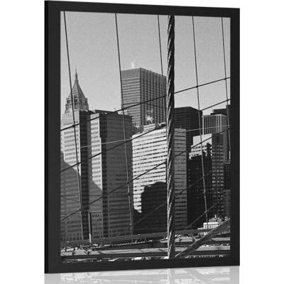 Plakát Manhattan v černobílém provedení - 60x90 no frame
