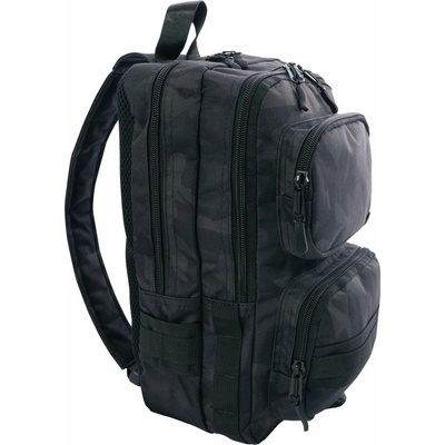 ROTHCO batoh TACTICAL TRAVELER cez rameno MIDNIGHT BLACK CAMO