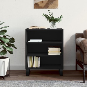 vidaXL Бюфет черен 57x35x70 см инженерно дърво (827141)