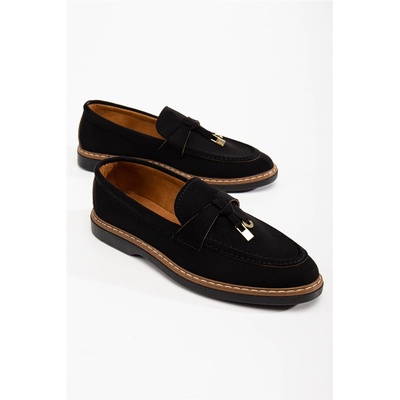 Moda Trend Дамски велурени лоуфъри - Черни #367280 (367280_Черно)