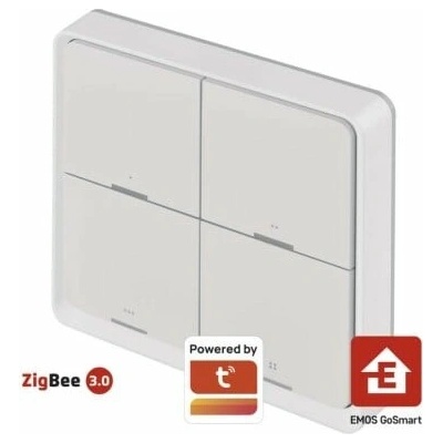 GoSmart Přenosný ovladač scén IP-2004ZW, ZigBee 3.0, 4-tlačítkový 3069050130
