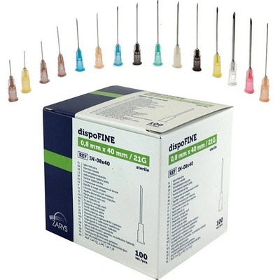 dispoFINE Injekčná ihla 14 G 2,10 x 40 mm zelená 100 ks