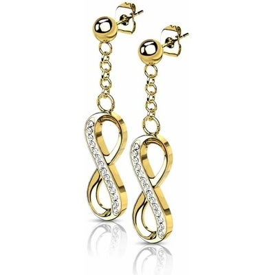 Glory dámske náušnice z chirurgickej ocele Hanna zlaté SE1009-GD