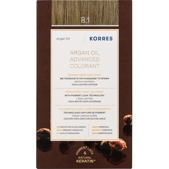KORRES Боя за коса с арганово масло, 8.1 Светло пепеляворусо