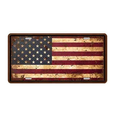 Ceduľa značka vlajka USA