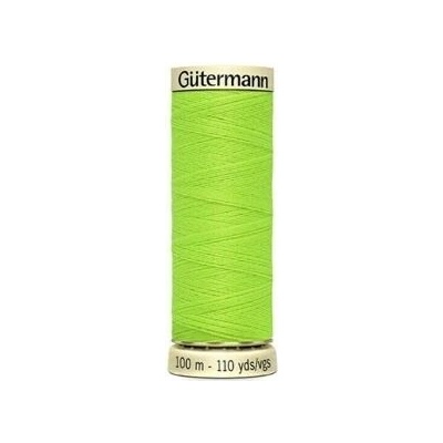 Nit PES Gütermann reflexní - univerzální síla 100 (100m) barva 3853 - zelená reflexní