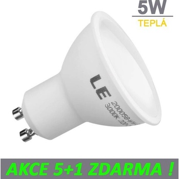 Ledspace 5+1 LED žárovka 5W GU10 380lm Teplá bílá