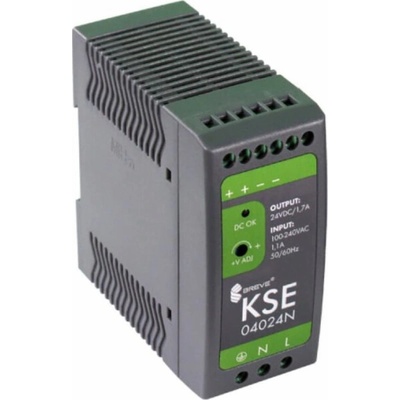 BREVE Spínaný napájecí zdroj KSE 04024 230/24VDC 40W 1,7A /na DIN lištu/ 18924-9983