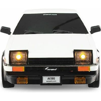 Amewi AE86 Sprinter Trueno Scale Drift biela komutátorový RC model auta elektrický cestný model zadný 2WD 4x2 RtR 1:18