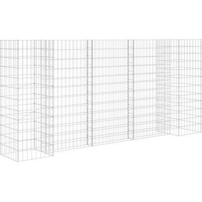VidaXL Gabionový truhlík ve tvaru písmene H ocelový drát 260x40x120 cm