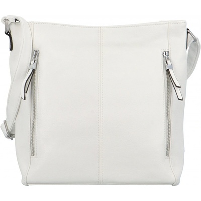 Stylová dámská koženková crossbody kabelka Oresta bílá