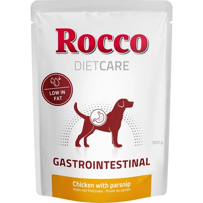 Rocco 24x300г Gastro Intestinal Rocco Diet Care, консервирана храна за кучета - пиле с пащърнак