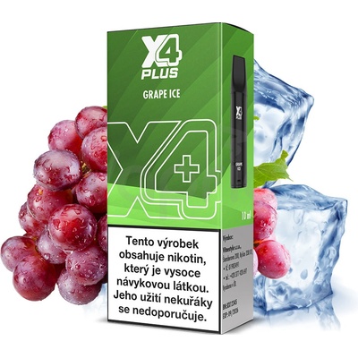 X4 Plus Pod cartridge Grape Ice 2 ml 20 mg 1ks