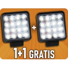 TruckLED LED Epistar pracovné svetlo, hranaté, 24W, 2000lm, 12/24V, IP67, 6500K, 1+1 zadarmo! [L0081-B]