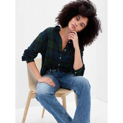 GAP Фланелена карирана риза GAP GAP | Zelen | ЖЕНИ | S