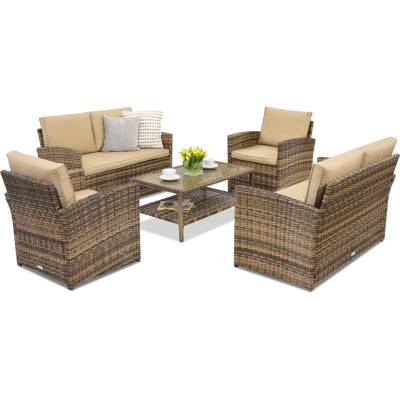 Garden Point Градински мебели Monaco Coffee 6 Garden Point кафяво (GAP249-9)