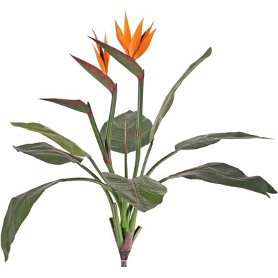 Umělá květina Strelitzia luxe - 2 květy, 70cm