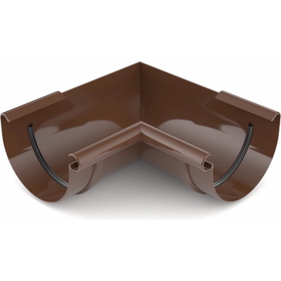 Covernit Plastový roh žľabu vnútorný PVC 100 mm antracit