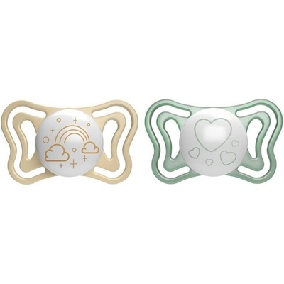 Chicco Physio Light Physio Forma Night cumlík Gold/Green 2 ks