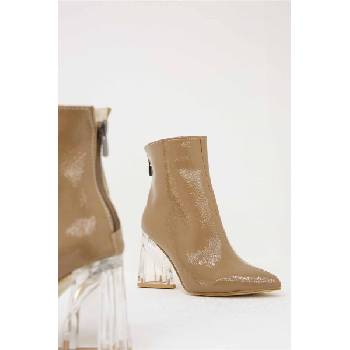 Moda Trend Дамски боти - Бежови #321293 (321293_Бежов)