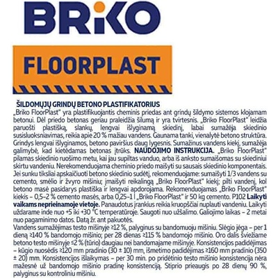 BRIKO Plastifikátor betonu Floorplast 4-108 5 l