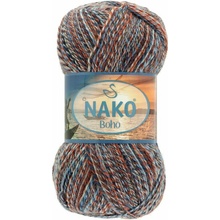 Nako Boho Desen 87718 modro hnedo hrdzavá