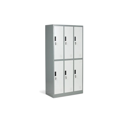 Carmen Метален шкаф Carmen CR-1243 K LUX - сив+тъмносив