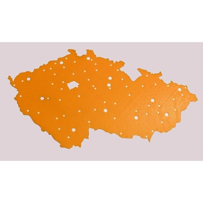 obrysová mapa České republiky