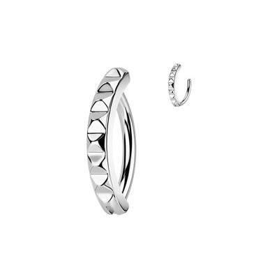 Šperky4U piercing do pupíku se strukturovaným štítem WP0087