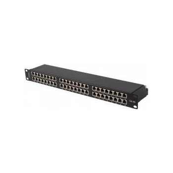 Lanberg Patch panel 48 ports 1U 19 inch cat. 6a ftp shielded black
