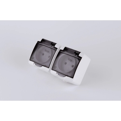 Karlik Hermetic Socket Double 2x2p+ GHE-2D