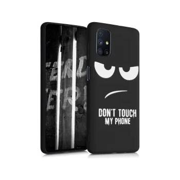 kwmobile Калъф с дизайн don't touch my phone за Samsung Galaxy M51 - черен